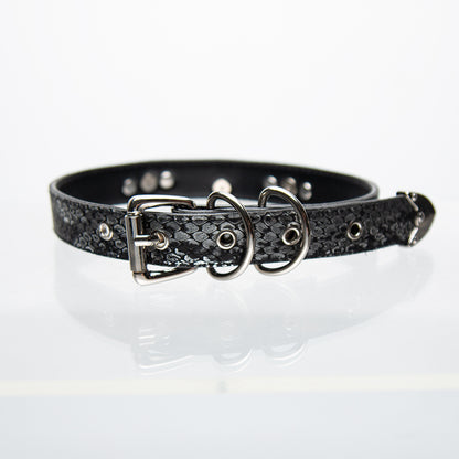 Snake print niche collar choker punk gothic subculture style